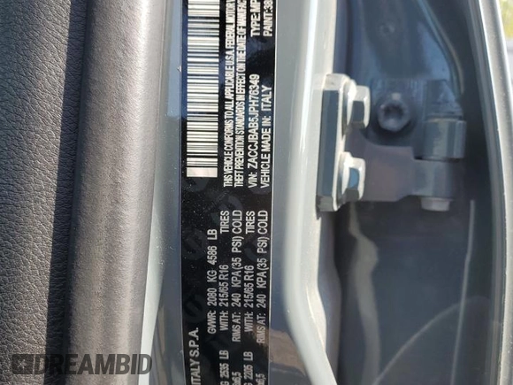 2018 Jeep Renegade Sport with VIN ZACCJBAB5JPH76349, listed as a Copart auction lot 56583145 with 101,857 mi miles and Salvage title. Bid and sale history available at DreamBid. Image 14.