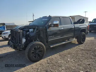 2018 GMC Sierra 2500HD SLT with VIN 1GT12TEG6JF199740, listed as a Copart auction lot 74687564 with 129,993 mi miles and Salvage title. Bid and sale history available at DreamBid. Image 1.