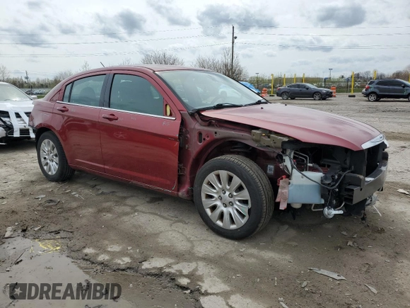 2013 Chrysler 200 LX with VIN 1C3CCBAB7DN686759, listed as a Copart auction lot 51179425 with 144,238 mi miles and Salvage Title. Bid and sale history available at carsss.com. Image 4.