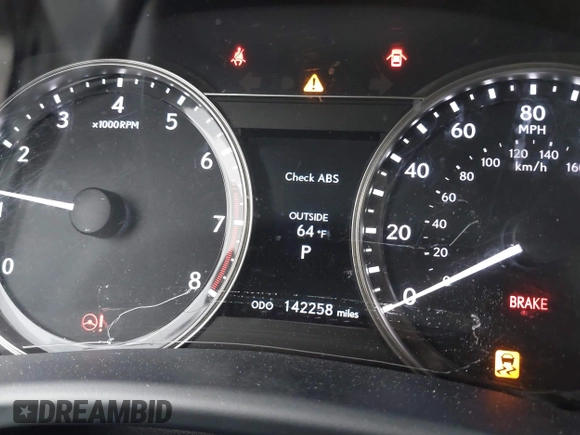 2015 Lexus GS 350 with VIN JTHBE1BL3FA014029, listed as a IAAI auction lot 42043446 with 142,258 mi miles. Bid and sale history available at carsss.com. Image 7.