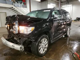 2008 Toyota Sequoia Platinum with VIN 5TDBY67A38S012588, listed as a Copart auction lot 89271415 with 228,639 mi miles and Salvage Title. Bid and sale history available at carsss.com. Image 1.