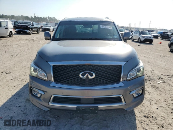 2015 Infiniti QX80 with VIN JN8AZ2NE1F9082811, listed as a Copart auction lot 71724744 with 94,112 mi miles and Salvage Title. Bid and sale history available at carsss.com. Image 5.