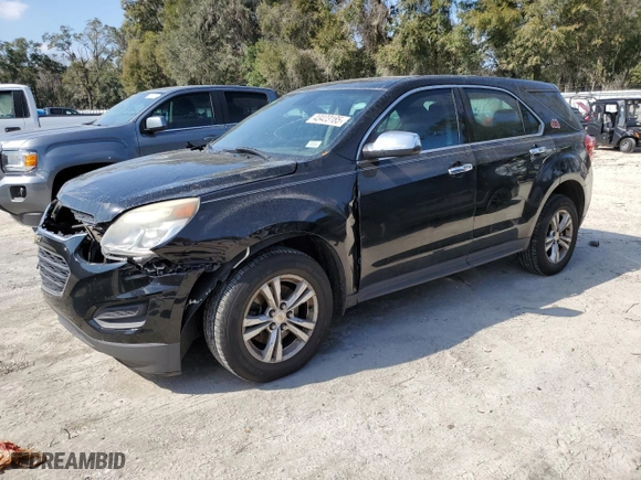 2016 Chevrolet Equinox LS with VIN 2GNALBEK2G1161229, listed as a Copart auction lot 43423185 with 211,269 mi miles and Salvage Title. Bid and sale history available at carsss.com. Image 1.