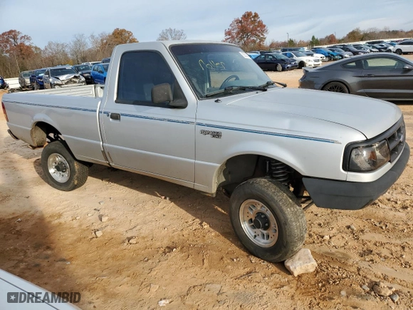 1994 Ford Ranger Splash with VIN 1FTCR10A1RTB13663, listed as a Copart auction lot 82562104 with 163,003 mi miles and Salvage Title. Bid and sale history available at carsss.com. Image 4.