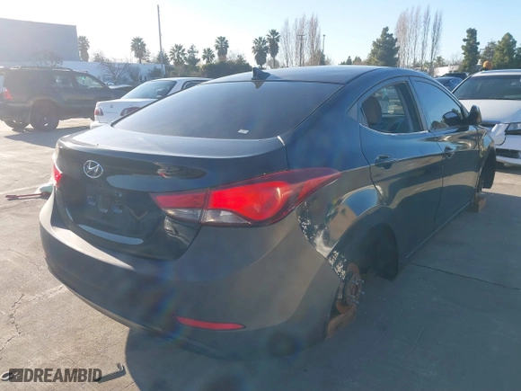 2014 Hyundai Elantra SE with VIN KMHDH4AE7EU082784, listed as a IAAI auction lot 41503767 with 1 mi miles. Bid and sale history available at carsss.com. Image 4.