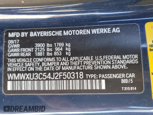 2018 MINI Hardtop 4 Door Cooper S z VIN WMWXU3C54J2F50318, wystawiony jako Copart lot #87093104 z przebiegiem Nie podano mil oraz Czysty tytuł • Clean title. Historia ofert i sprzedaży dostępna na DreamBid. Obrazek 12.