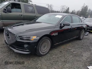 2022 Genesis G90 3.3T Premium with VIN KMTF34PA5NU096328, listed as a IAAI auction lot 41344972 with 6,923 mi miles. Bid and sale history available at carsss.com. Image 2.