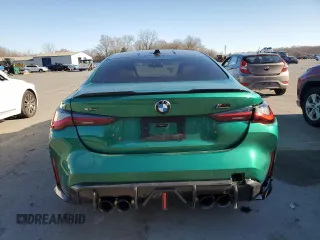 2024 BMW M4 Competition xDrive with VIN WBS43AZ00RCP87277, listed as a Copart auction lot 82393164 with 0 mi miles and Salvage Title. Bid and sale history available at carsss.com. Image 6.