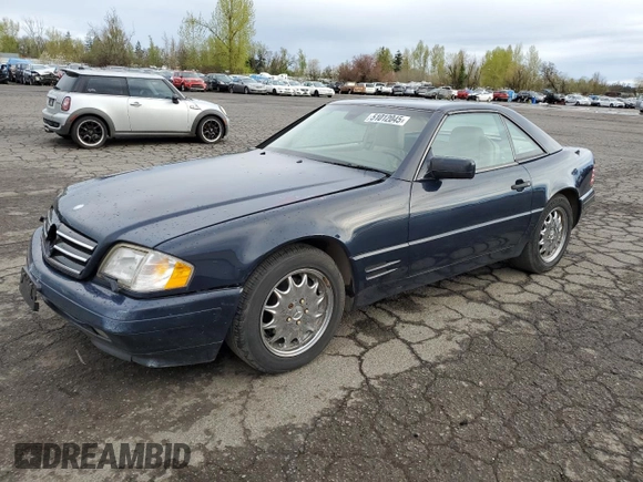1997 Mercedes-Benz SL 500 with VIN WDBFA63F1VF150020, listed as a Copart auction lot 51012045 with 287,777 mi miles and Clean title. Bid and sale history available at DreamBid. Image 1.