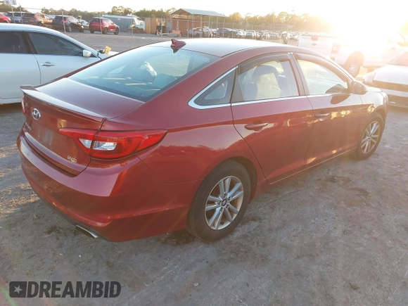 2015 Hyundai Sonata 2.4L SE with VIN 5NPE24AF2FH197761, listed as a IAAI auction lot 41088510 with 102,785 mi miles. Bid and sale history available at carsss.com. Image 4.