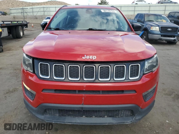 2017 Jeep Compass Sport с VIN 3C4NJCAB6HT659753, выставлен на аукционе Copart как лот 56178755 с пробегом 81 619 миль миль и Списание • Salvage title. История ставок и продаж доступна на DreamBid. Изображение 5.