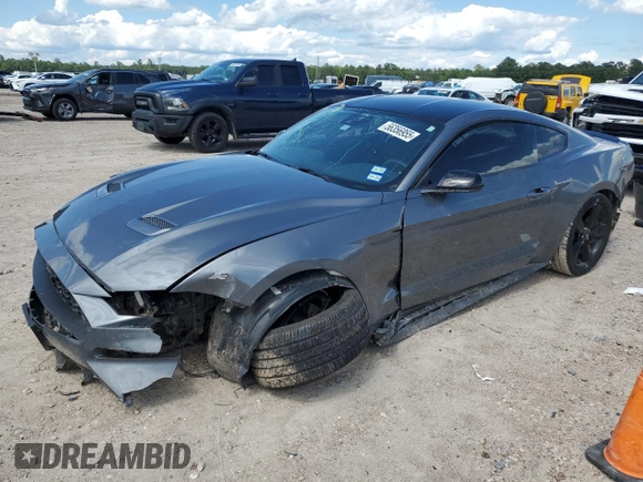 2022 Ford Mustang EcoBoost with VIN 1FA6P8TH5N5138364, listed as a Copart auction lot 56356955 with 33,590 mi miles and Salvage title. Bid and sale history available at DreamBid. Image 1.