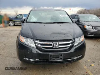2014 Honda Odyssey EX-L with VIN 5FNRL5H62EB036964, listed as a Copart auction lot 46581355 with 62,290 mi miles and Salvage Title. Bid and sale history available at DreamBid. Image 5.