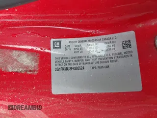 2015 Chevrolet Camaro SS z VIN 2G1FK3DJ3F9286524, wystawiony jako IAAI lot #42377528 z przebiegiem 52 174 mil mil oraz . Historia ofert i sprzedaży dostępna na DreamBid. Obrazek 9.