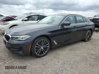 2021 BMW 5 Series 530i z VIN WBA53BH08MWW96605, wystawiony jako Copart lot #54408375 z przebiegiem 83 698 mil mil oraz Szkoda całkowita • Salvage title. Historia ofert i sprzedaży dostępna na DreamBid. Obrazek 1.