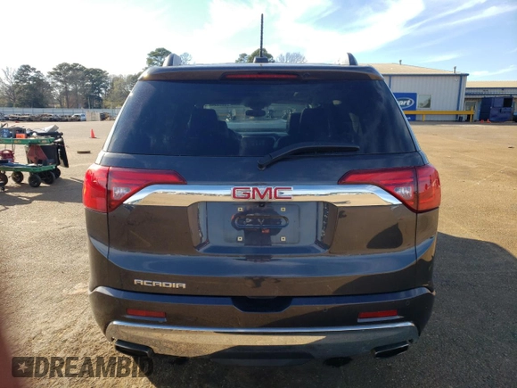 2017 GMC Acadia Denali with VIN 1GKKNPLS7HZ265705, listed as a Copart auction lot 88782485 with 125,594 mi miles and Salvage Title. Bid and sale history available at carsss.com. Image 6.