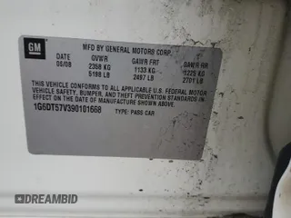 2009 Cadillac CTS AWD z VIN 1G6DT57V390101668, wystawiony jako Copart lot #83592544 z przebiegiem 107 368 mil mil oraz Szkoda całkowita • Salvage title. Historia ofert i sprzedaży dostępna na DreamBid. Obrazek 15.