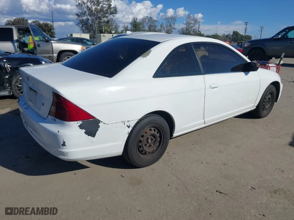 2002 Honda Civic LX with VIN 1HGEM22532L035360, listed as a IAAI auction lot 41759486 with 264,416 mi miles. Bid and sale history available at carsss.com. Image 4.