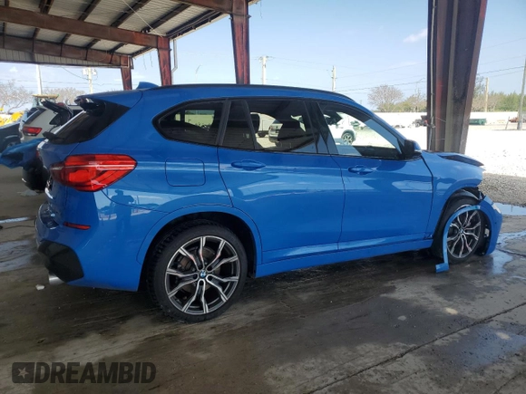 2021 BMW X1 sDrive28i with VIN WBXJG7C05M5U02743, listed as a Copart auction lot 51480195 with 25,466 mi miles and Salvage Title. Bid and sale history available at carsss.com. Image 3.