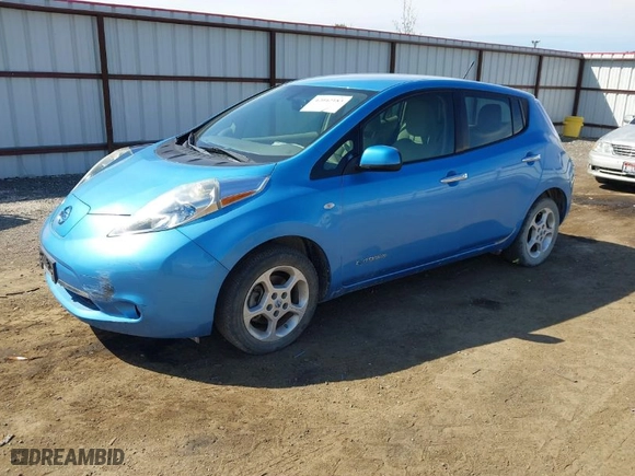 2012 Nissan LEAF SL with VIN JN1AZ0CP3CT018064, listed as a IAAI auction lot 42042183 with 35,728 mi miles. Bid and sale history available at carsss.com. Image 2.