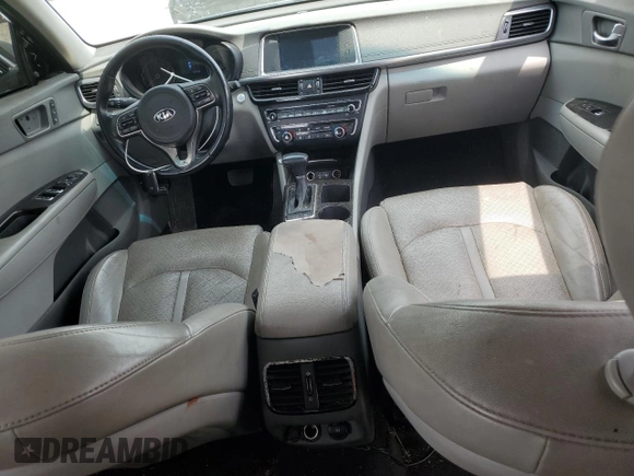 2016 Kia Optima EX with VIN 5XXGU4L36GG074645, listed as a Copart auction lot 53201155 with 126,111 mi miles and Salvage Title. Bid and sale history available at carsss.com. Image 8.