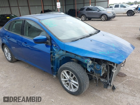 2018 Ford Focus SE with VIN 1FADP3F23JL210539, listed as a IAAI auction lot 41921226 with 100,609 mi miles. Bid and sale history available at carsss.com. Image 1.