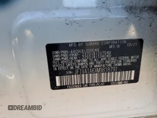 2021 Subaru WRX with VIN JF1VA1A6XM9818791, listed as a Copart auction lot 48554375 with 22,998 mi miles and Salvage Title. Bid and sale history available at carsss.com. Image 13.