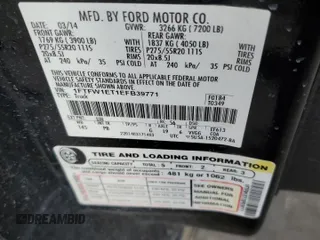 2014 Ford F-150 XL with VIN 1FTFW1ET1EFB39771, listed as a Copart auction lot 78080214 with 203,700 mi miles and Salvage Title. Bid and sale history available at carsss.com. Image 14.
