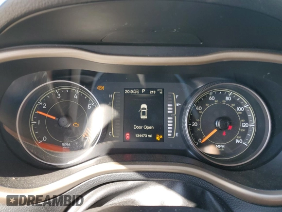 2015 Jeep Cherokee Latitude with VIN 1C4PJLCB4FW655729, listed as a Copart auction lot 50212955 with 134,473 mi miles and Salvage Title. Bid and sale history available at carsss.com. Image 9.