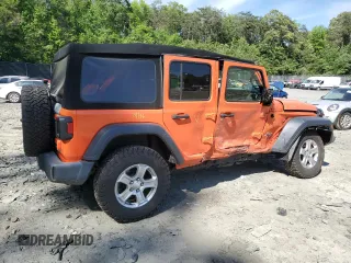 2019 Jeep Wrangler Unlimited Sport S with VIN 1C4HJXDG2KW516005, listed as a Copart auction lot 57330645 with 59,706 mi miles and Salvage title. Bid and sale history available at DreamBid. Image 3.