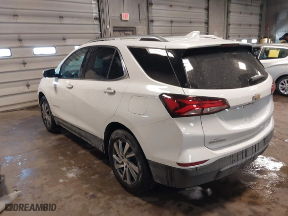 2022 Chevrolet Equinox Premier with VIN 3GNAXNEV7NS223256, listed as a IAAI auction lot 41559008 with 14,986 mi miles. Bid and sale history available at carsss.com. Image 3.