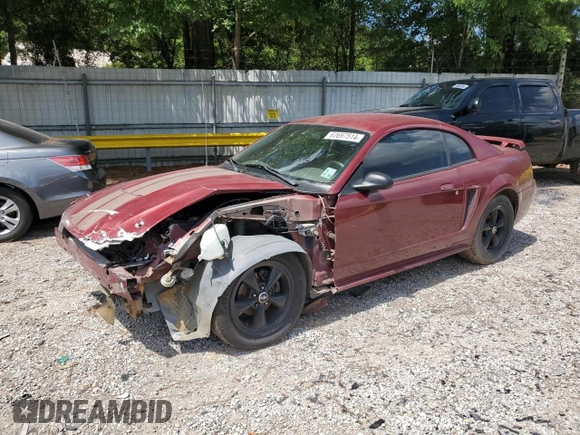 2004 Ford Mustang Standard with VIN 1FAFP40674F136300, listed as a Copart auction lot 86332804 with 163,996 mi miles and Salvage Title. Bid and sale history available at carsss.com. Image 1.