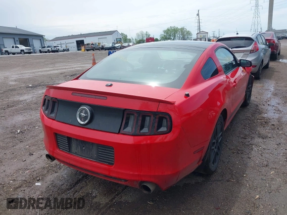 2013 Ford Mustang V6 with VIN 1ZVBP8AM7D5244237, listed as a IAAI auction lot 42147696 with 121,292 mi miles and . Bid and sale history available at DreamBid. Image 4.