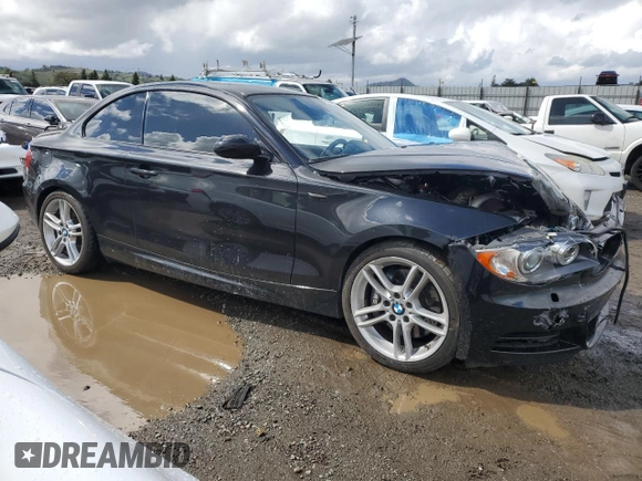 2009 BMW 1 Series 135i with VIN WBAUC73519VK95762, listed as a Copart auction lot 49636375 with 89,890 mi miles and Salvage title. Bid and sale history available at DreamBid. Image 4.