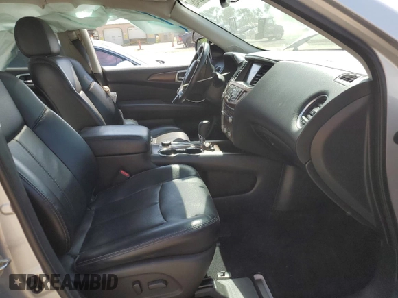 2017 Nissan Pathfinder SL with VIN 5N1DR2MM2HC692588, listed as a Copart auction lot 57098315 with 58,710 mi miles and Salvage title. Bid and sale history available at DreamBid. Image 7.