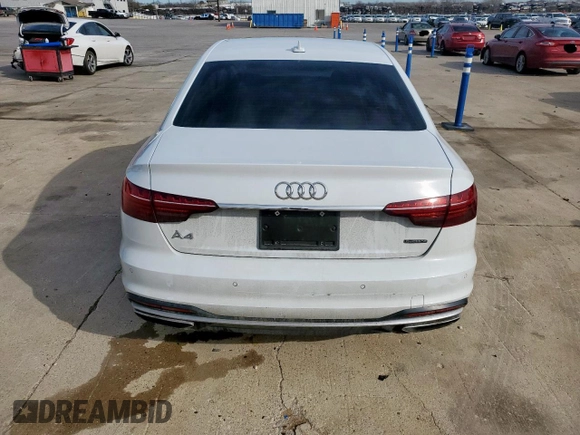 2020 Audi A4 Premium Plus z VIN WAUENAF4XLA039567, wystawiony jako Copart lot #47057805 z przebiegiem 41 826 mil mil oraz Szkoda całkowita • Salvage title. Historia ofert i sprzedaży dostępna na DreamBid. Obrazek 6.