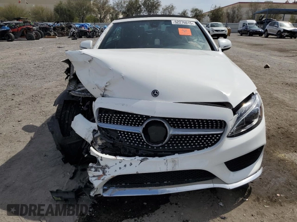 2018 Mercedes-Benz C 300 with VIN WDDWK4JB8JF605030, listed as a Copart auction lot 52539055 with 83,697 mi miles and Salvage title. Bid and sale history available at DreamBid. Image 6.