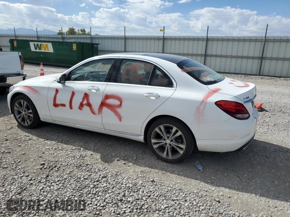 2015 Mercedes-Benz C 300 Luxury with VIN 55SWF4KB8FU070644, listed as a Copart auction lot 65435945 with 99,393 mi miles and Salvage title. Bid and sale history available at DreamBid. Image 2.
