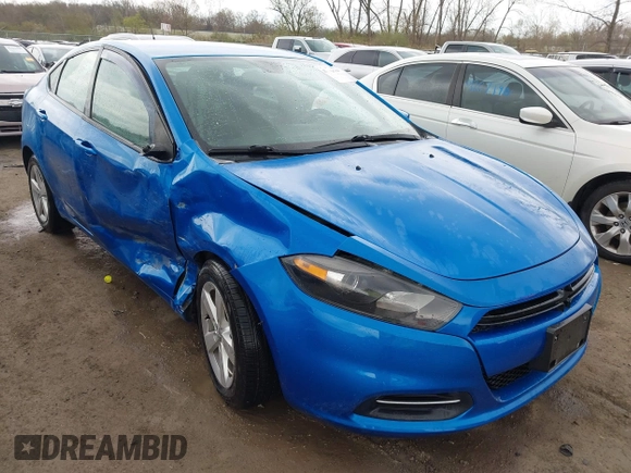 2015 Dodge Dart SXT z VIN 1C3CDFBB1FD364422, wystawiony jako IAAI lot #42080448 z przebiegiem 58 013 mil mil oraz . Historia ofert i sprzedaży dostępna na DreamBid. Obrazek 1.