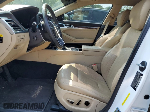 2017 Genesis G80 3.8L with VIN KMHGN4JE1HU211502, listed as a Copart auction lot 64684094 with 70,682 mi miles and Salvage Title. Bid and sale history available at carsss.com. Image 7.