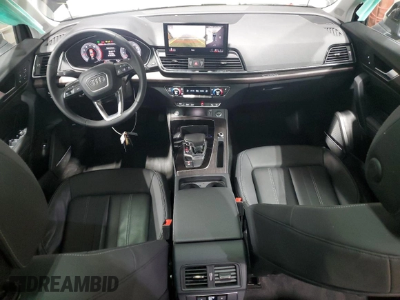 2024 Audi Q5 Premium Plus with VIN WA1BBAFY6R2017287, listed as a Copart auction lot 49304225 with 13,313 mi miles and Salvage title. Bid and sale history available at DreamBid. Image 8.
