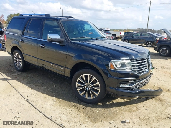 2016 Lincoln Navigator Select with VIN 5LMJJ2HT3GEL00651, listed as a IAAI auction lot 40644126 with 127,821 mi miles. Bid and sale history available at carsss.com. Image 1.
