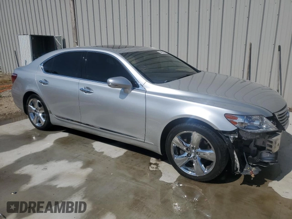 2010 Lexus LS 460 with VIN JTHBL5EF6A5098545, listed as a Copart auction lot 54427435 with 66,616 mi miles and Salvage title. Bid and sale history available at DreamBid. Image 4.