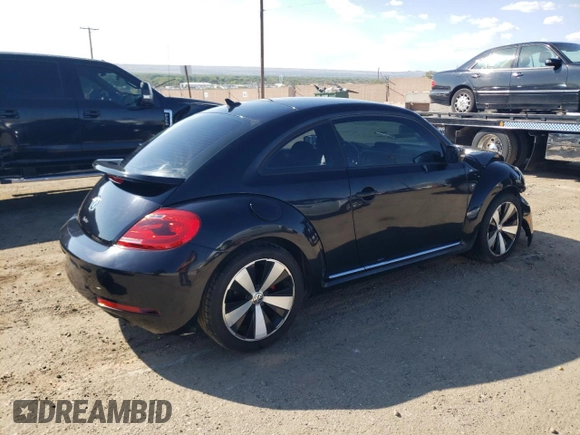 2014 Volkswagen Beetle Turbo R-Line with VIN 3VWVT7AT4EM606319, listed as a Copart auction lot 70489824 with Not Provided miles and Salvage Title. Bid and sale history available at DreamBid. Image 3.
