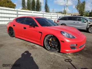 2012 Porsche Panamera S Hybrid with VIN WP0AD2A79CL045571, listed as a Copart auction lot 44125025 with 79,985 mi miles and Salvage Title. Bid and sale history available at carsss.com. Image 4.