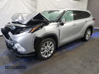 2022 Toyota Highlander Hybrid Limited with VIN 5TDXBRCH6NS083310, listed as a Copart auction lot 44728955 with 81,717 mi miles and Salvage title. Bid and sale history available at DreamBid. Image 1.