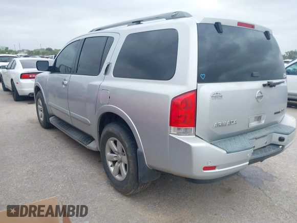 2010 Nissan Armada SE z VIN 5N1BA0ND2AN606062, wystawiony jako IAAI lot #41970658 z przebiegiem 210 541 mil mil oraz . Historia ofert i sprzedaży dostępna na DreamBid. Obrazek 3.