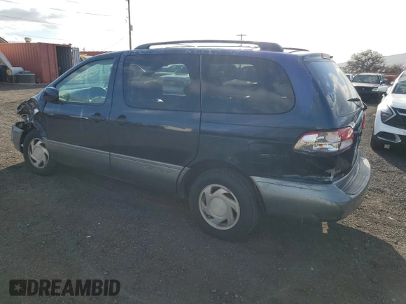 2001 Toyota Sienna LE with VIN 4T3ZF13C91U355926, listed as a Copart auction lot 88992805 with 130,397 mi miles and Salvage title. Bid and sale history available at DreamBid. Image 2.