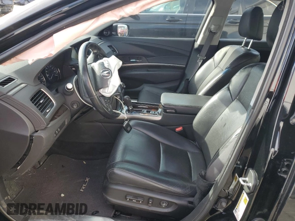 2016 Acura RLX Tech Pkg with VIN JH4KC1F56GC001735, listed as a Copart auction lot 80839074 with 100,452 mi miles and Salvage Title. Bid and sale history available at carsss.com. Image 7.