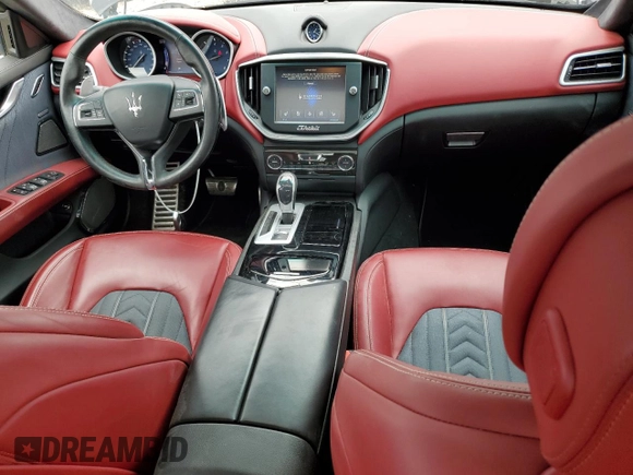 2016 Maserati Ghibli S Q4 with VIN ZAM57RTA4G1185177, listed as a Copart auction lot 55495705 with 51,486 mi miles and Salvage Title. Bid and sale history available at carsss.com. Image 8.